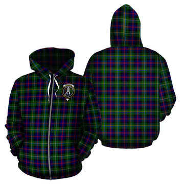 Malcolm Tartan Hoodie with Family Crest