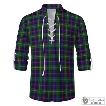 Malcolm Tartan Men's Scottish Traditional Jacobite Ghillie Kilt Shirt