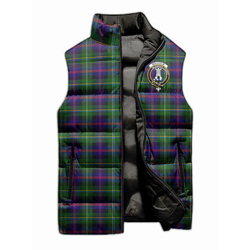 Malcolm Tartan Sleeveless Puffer Jacket with Family Crest