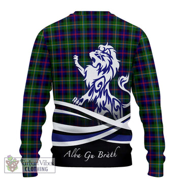 Malcolm Tartan Ugly Sweater with Alba Gu Brath Regal Lion Emblem