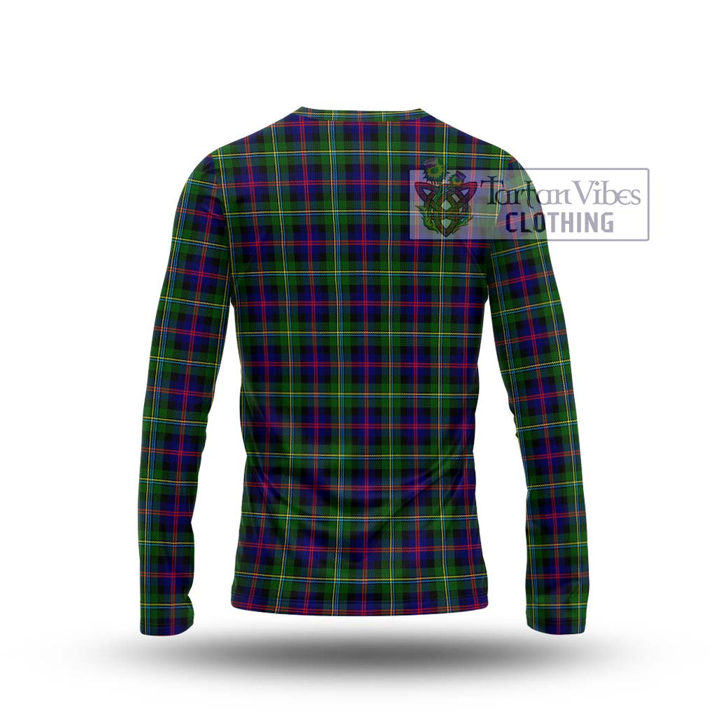 Malcolm Tartan Long Sleeve T-Shirt with Family Crest DNA In Me Style - Tartanvibesclothing Shop