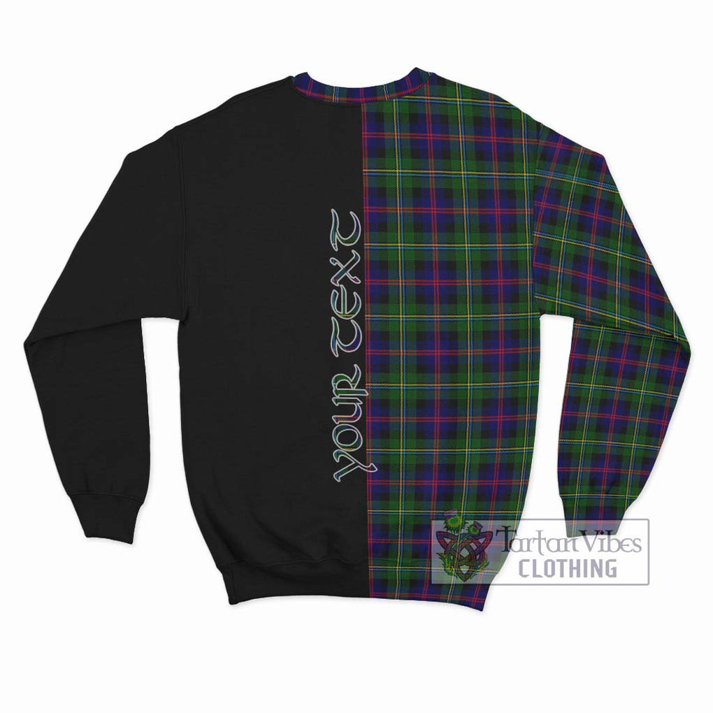 Malcolm Tartan Sweatshirt with Family Crest and Half Of Me Style - Tartan Vibes Clothing