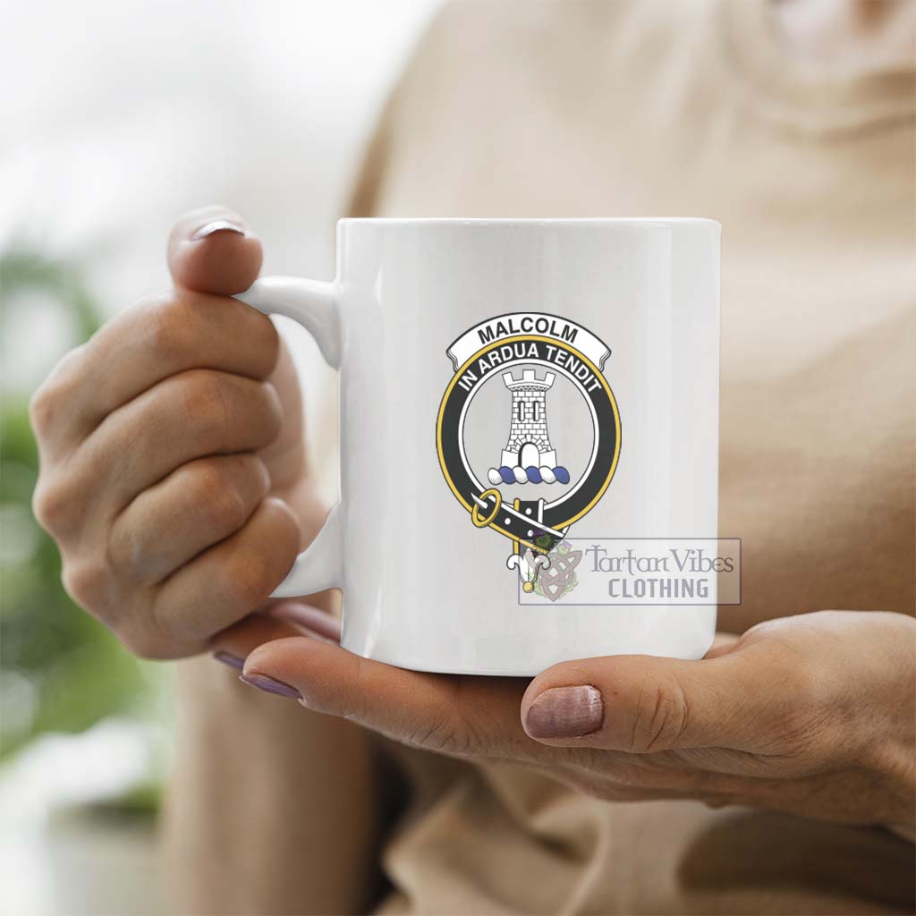 Malcolm Family Crest Ceramic Mug - 2D-tartanvibesclothing