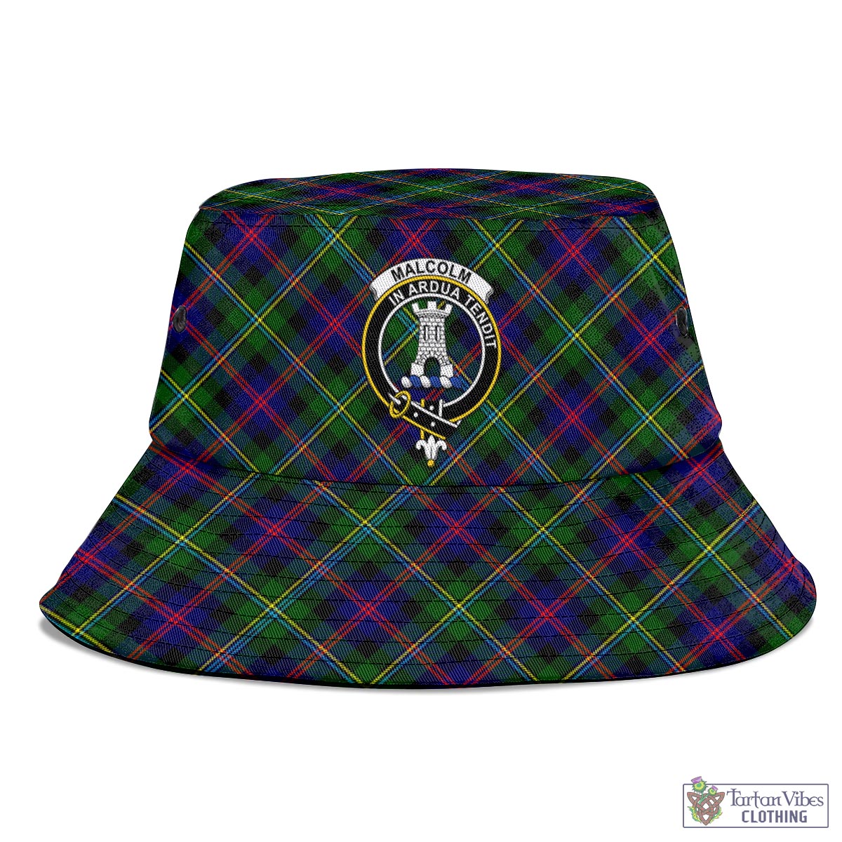 Malcolm Tartan Bucket Hat with Family Crest - Tartan Vibes Clothing