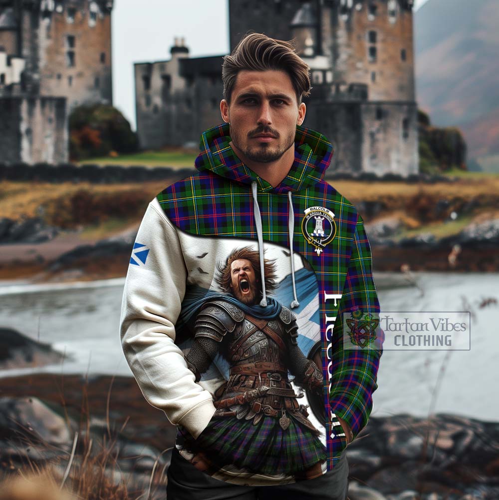 Tartan Vibes Clothing Malcolm Crest Tartan Cotton Hoodie Inspired by the Freedom of Scottish Warrior