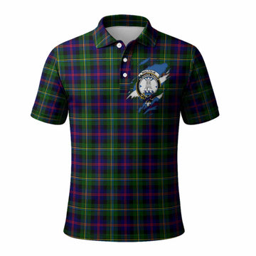 Malcolm Clan Crest In Me Tartan Polo Shirt Scotland Flag Style