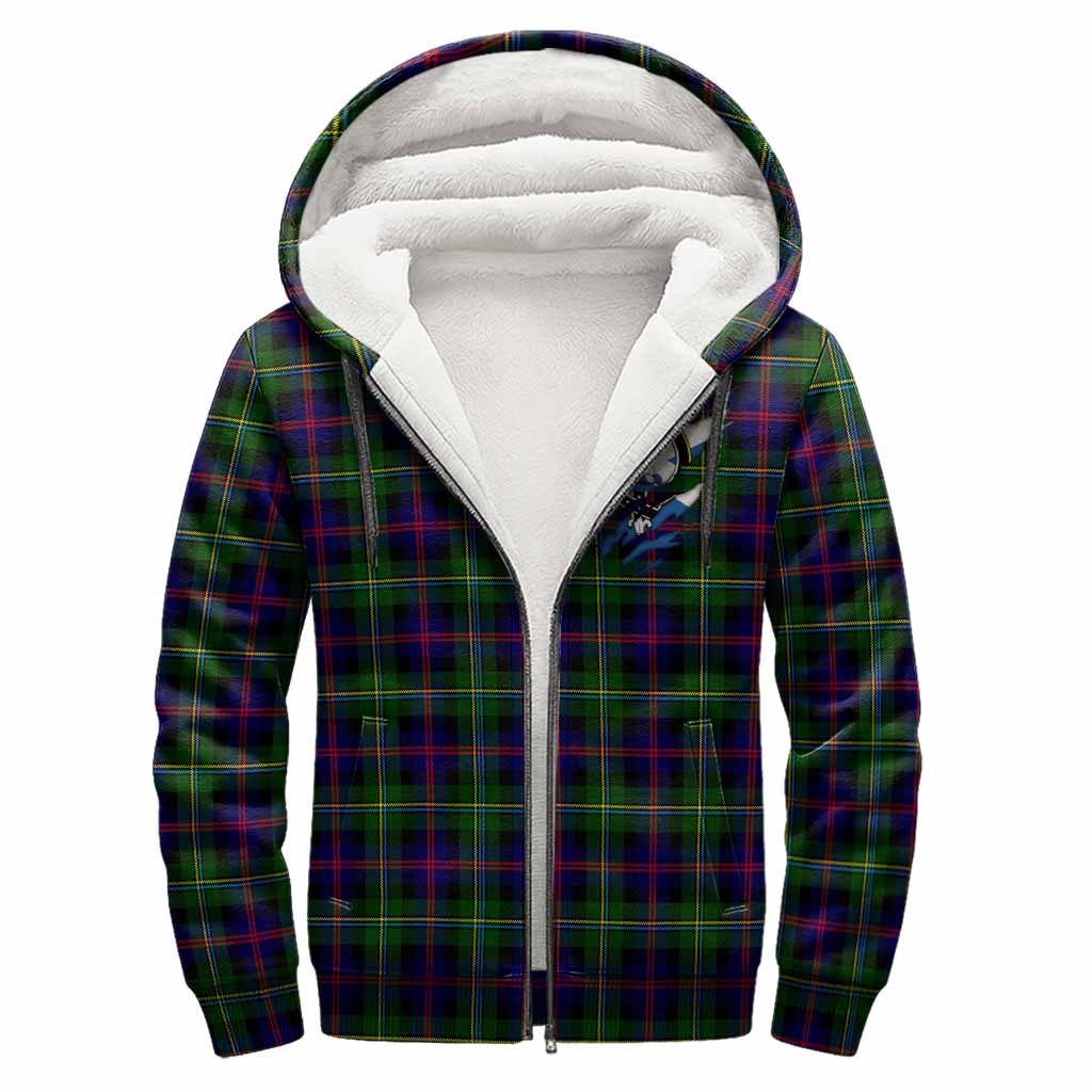 Malcolm Clan Crest In Me Tartan Sherpa Hoodie Scotland Flag Style