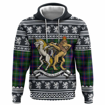 Malcolm Clan Tartan Crest Christmas Hoodie Coat of Arms Funny Style