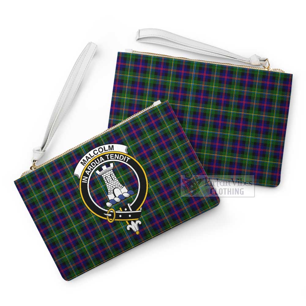 Tartan Vibes Clothing Malcolm Family Crest Tartan Clutch Bag
