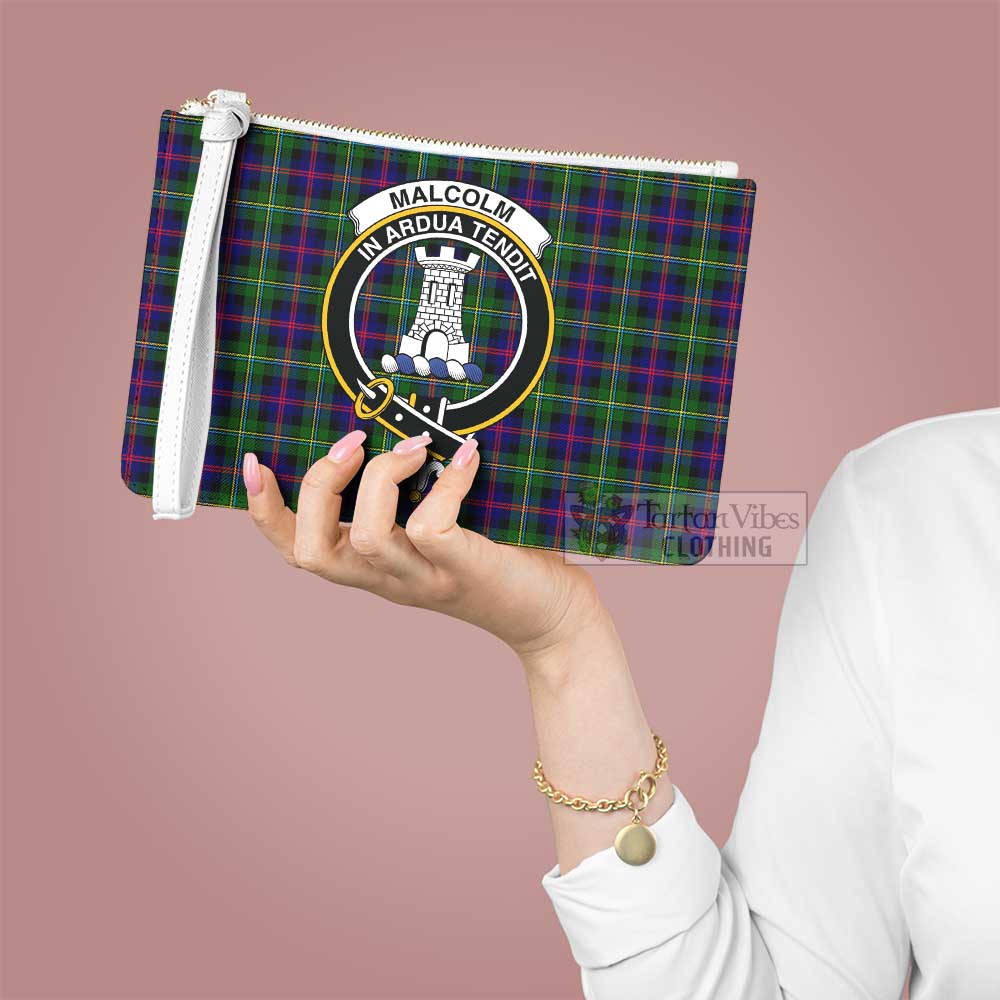 Tartan Vibes Clothing Malcolm Family Crest Tartan Clutch Bag
