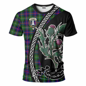 Malcolm Family Crest Tartan T-Shirt Alba Thistle Inspired - Tartan Vibes Clothing