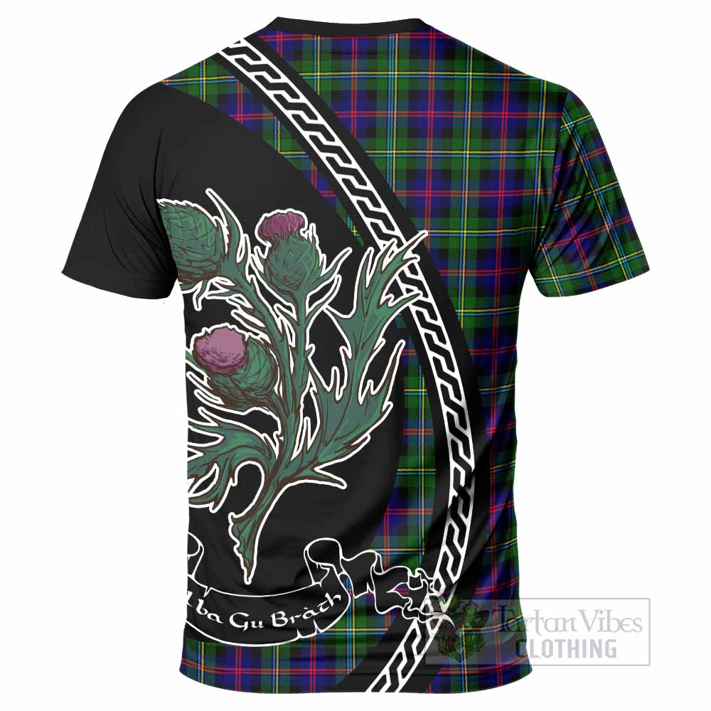 Malcolm Family Crest Tartan T-Shirt Alba Thistle Inspired - Tartan Vibes Clothing