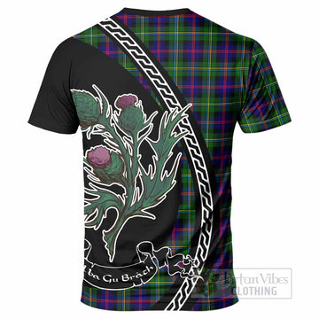 Malcolm Family Crest Tartan T-Shirt Alba Thistle Inspired - Tartan Vibes Clothing