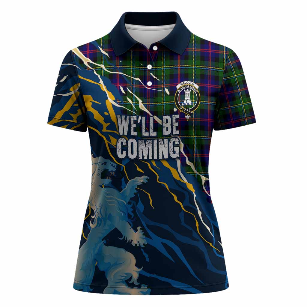 Malcolm Scotland Tartan Women Polo Shirt WC2026 Football - We'll Be Coming