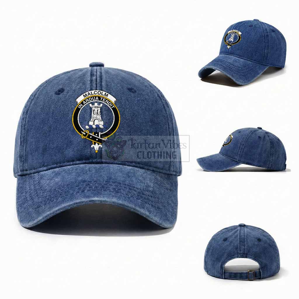 Malcolm Scottish Clan Crest Washed Baseball Cap
