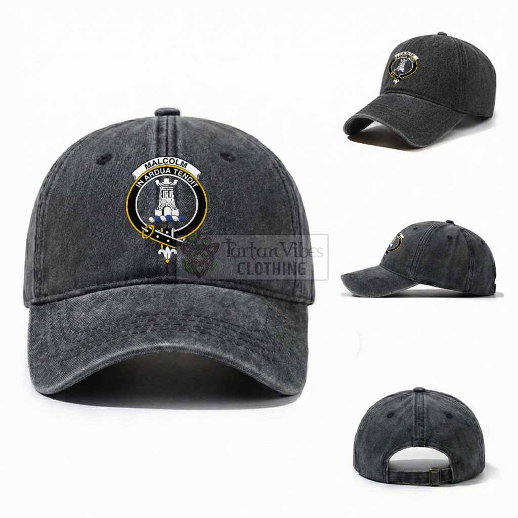 Malcolm Scottish Clan Crest Washed Baseball Cap