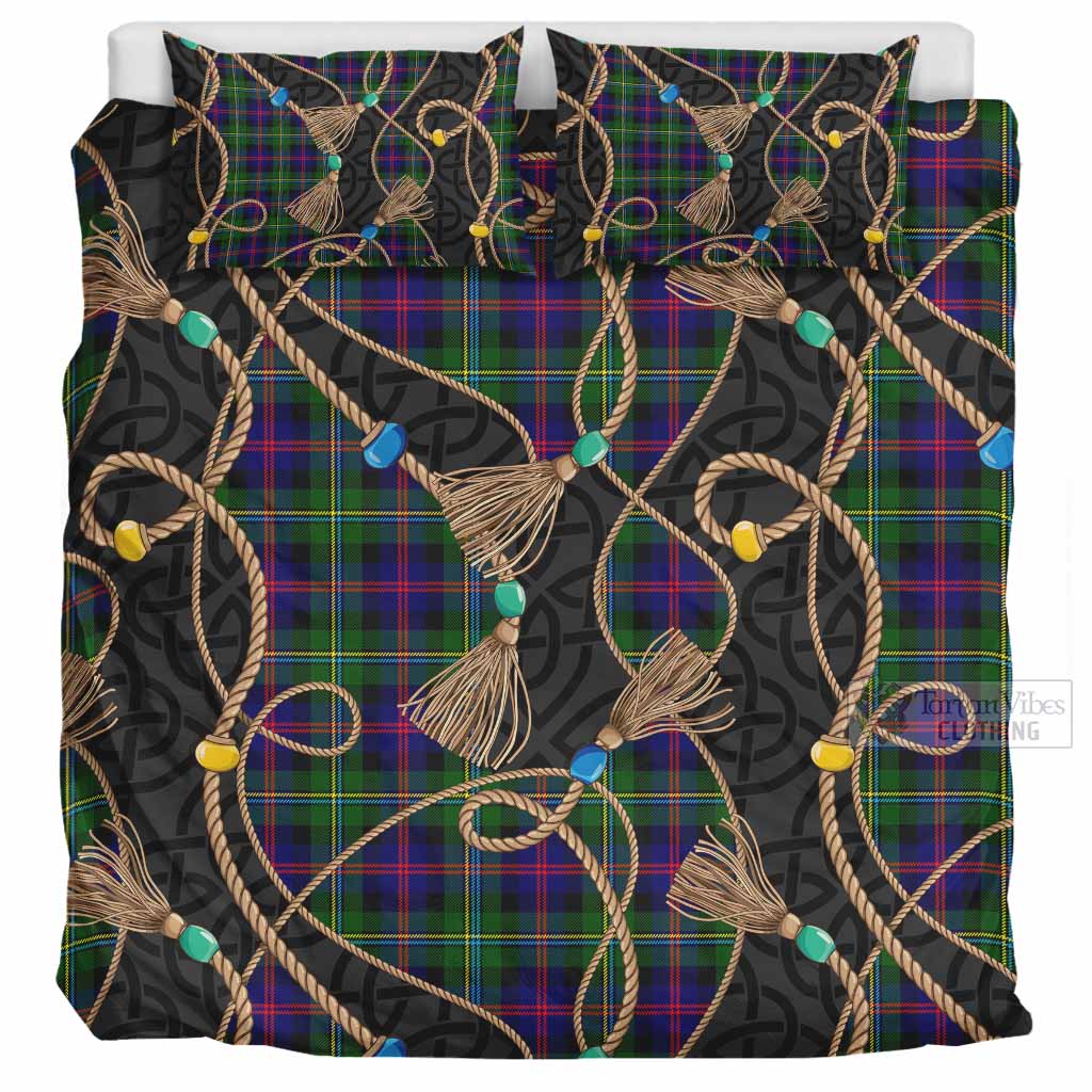 Malcolm Scottish Tartan Twisted Ropes Stylized Bedding Set UK Bedding Set UK Super King 104*94 inch - Tartan Vibes Clothing