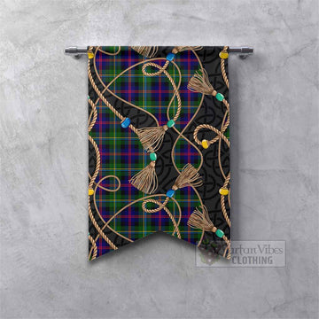 Malcolm Scottish Tartan Twisted Ropes Stylized Gonfalon