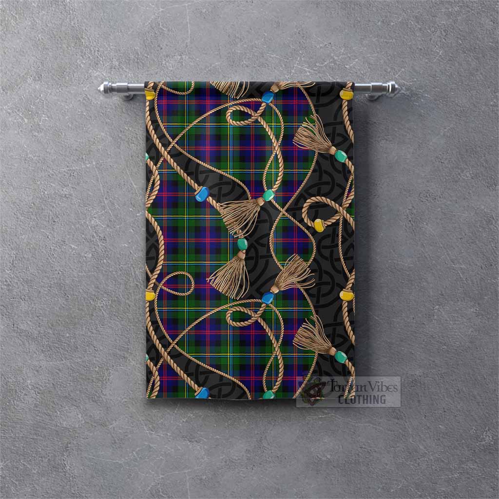 Malcolm Scottish Tartan Twisted Ropes Stylized Gonfalon Rectangle - Tartan Vibes Clothing