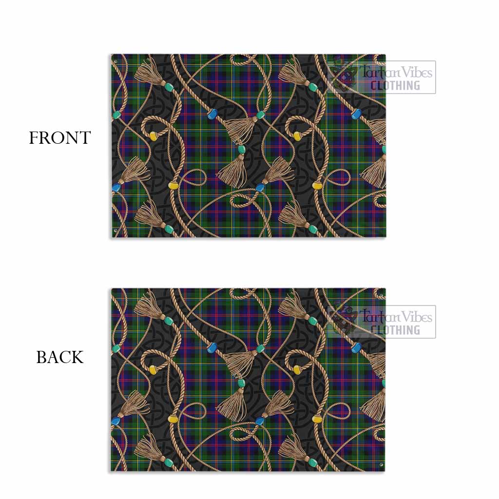 Malcolm Scottish Tartan Twisted Ropes Stylized House Flag - Tartan Vibes Clothing