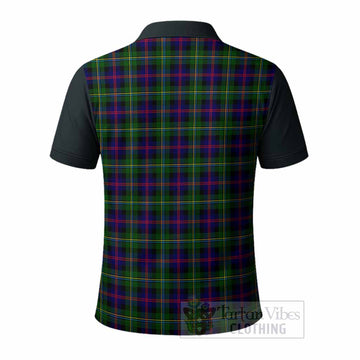 Malcolm Tartan Accent Polo Shirt with Family Crest