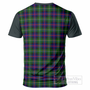 Malcolm Tartan Accent T-Shirt with Family Crest