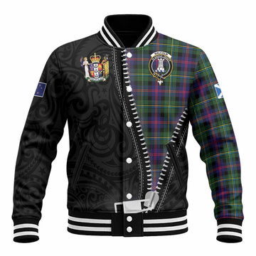 Malcolm Tartan Baseball Jacket New Zealand Pattern Unique Zipper Stylized