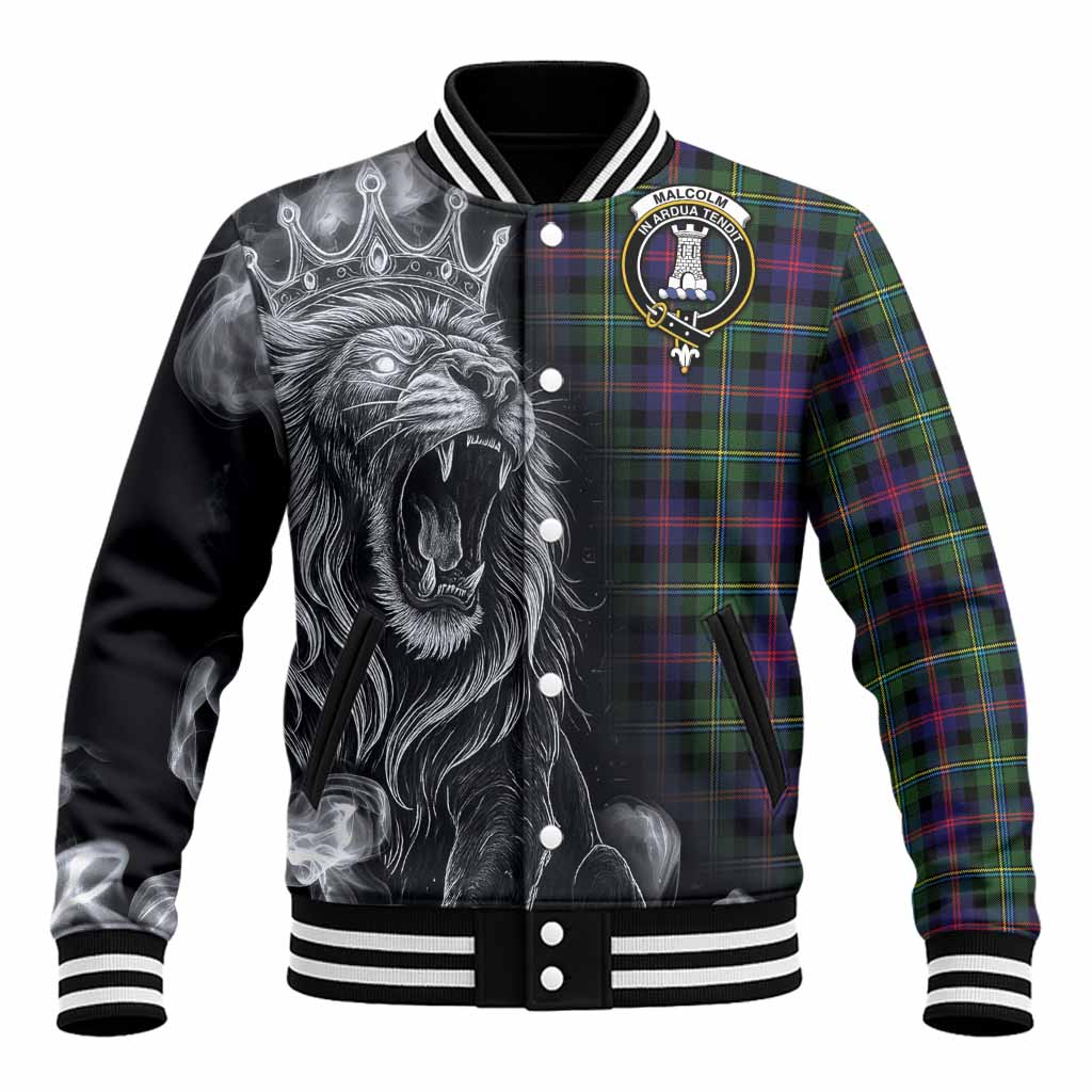 Malcolm Tartan Baseball Jacket Roaring Lion Heritage