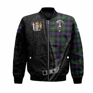 Malcolm Tartan Bomber Jacket New Zealand Pattern Unique Zipper Stylized