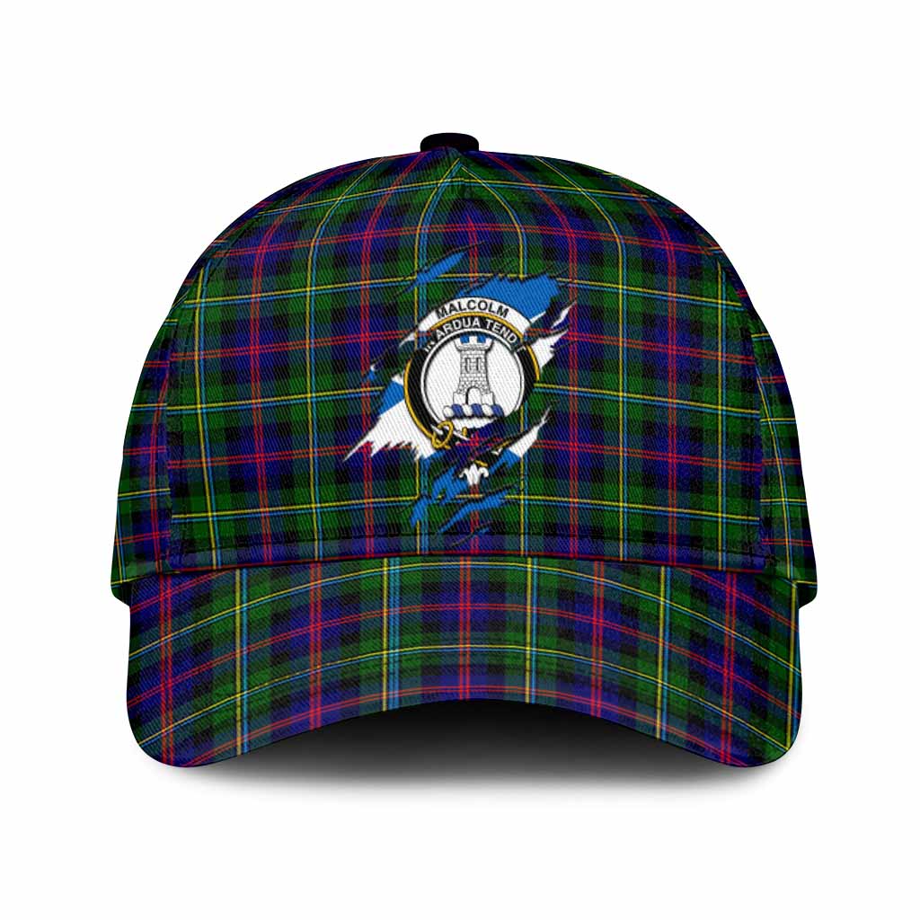 Malcolm Tartan Classic Cap with Family Crest In Me Style