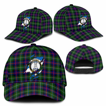 Malcolm Tartan Classic Cap with Family Crest In Me Style