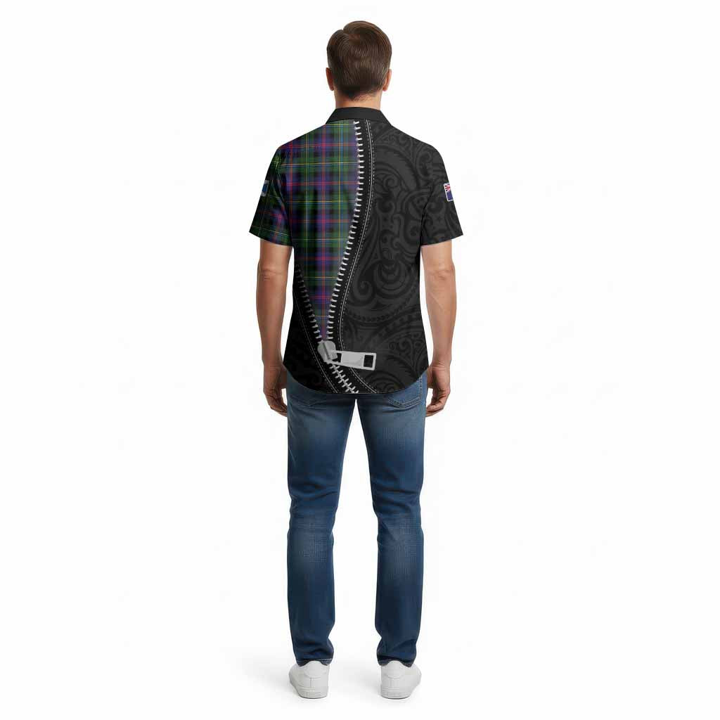 Malcolm Tartan Cotton Hawaiian Shirt New Zealand Pattern Unique Zipper Stylized