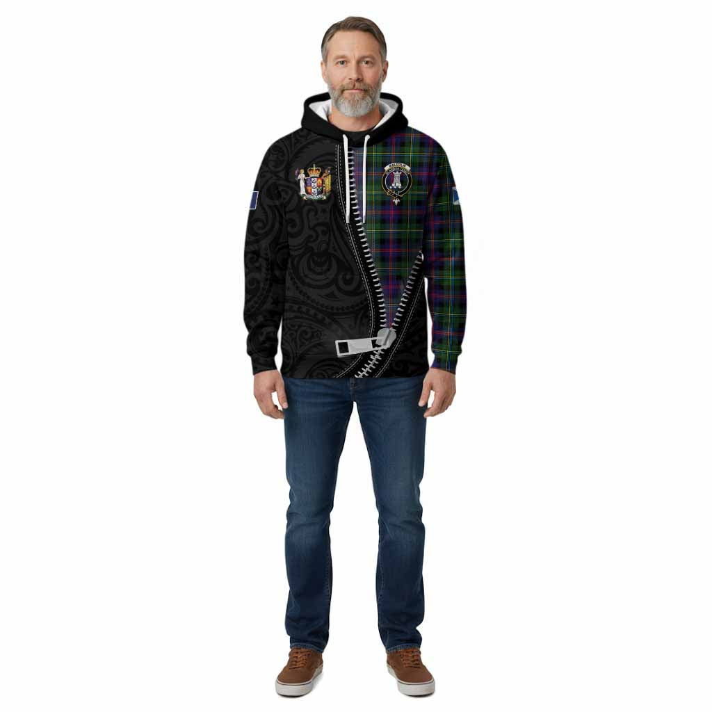 Malcolm Tartan Cotton Hoodie New Zealand Pattern Unique Zipper Stylized