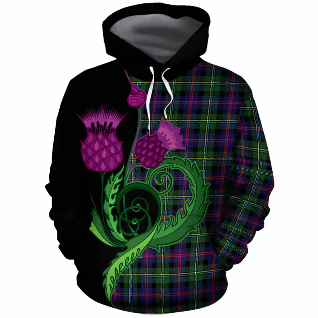Malcolm Tartan Cotton Hoodie Traditional Scottish Thistle