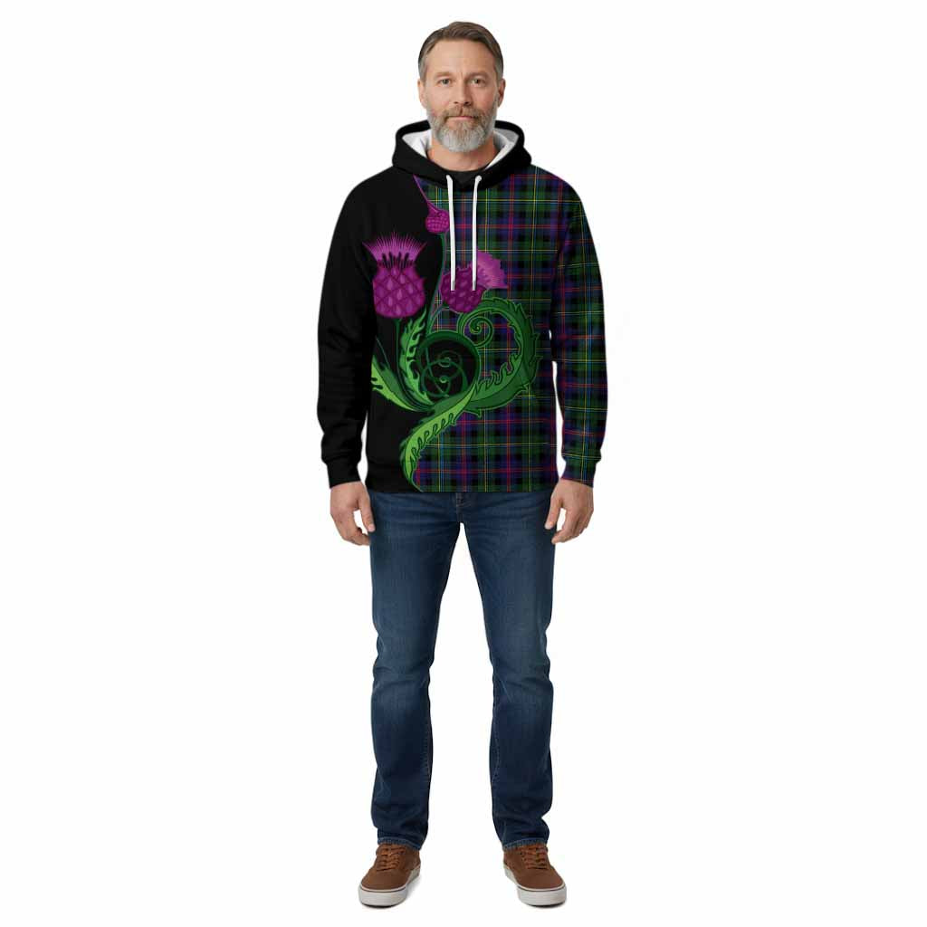 Malcolm Tartan Cotton Hoodie Traditional Scottish Thistle