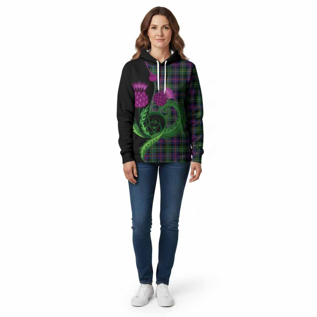 Malcolm Tartan Cotton Hoodie Traditional Scottish Thistle