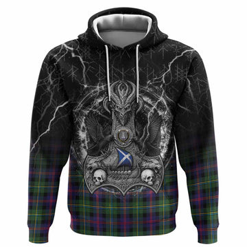 Malcolm Tartan Crest Hoodie Celtic Odin's Raven Legacy
