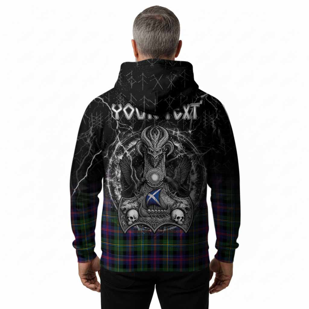 Malcolm Tartan Crest Hoodie Celtic Odin's Raven Legacy