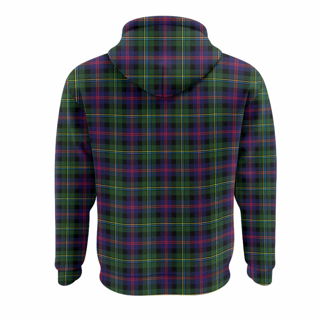 Malcolm Tartan Crest Hoodie Ferocious Lion Style