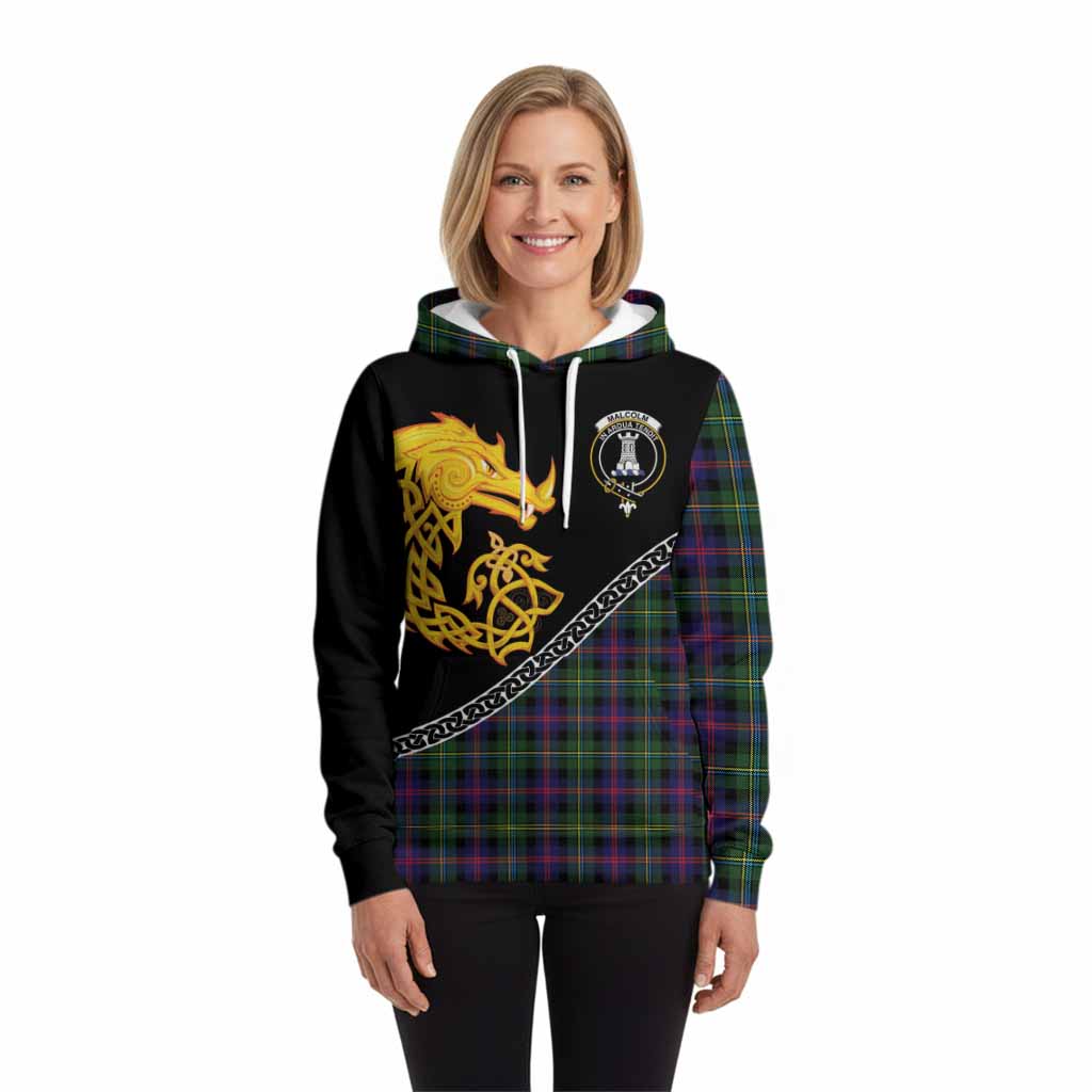 Malcolm Tartan Crest Hoodie Legendary Dragon Knot Half Style