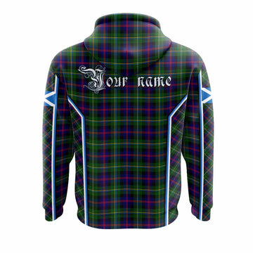 Malcolm Tartan Crest Hoodie Scotland Coat of Arm Flag Style - Tartan Vibes Clothing