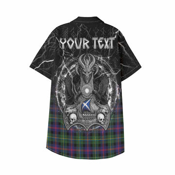 Malcolm Tartan Crest Kid Hawaiian Shirt Celtic Odin's Raven Legacy
