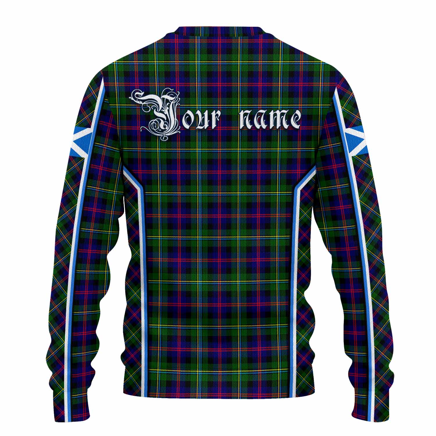 Malcolm Tartan Crest Knitted Sweater Scotland Coat of Arm Flag Style - Tartan Vibes Clothing