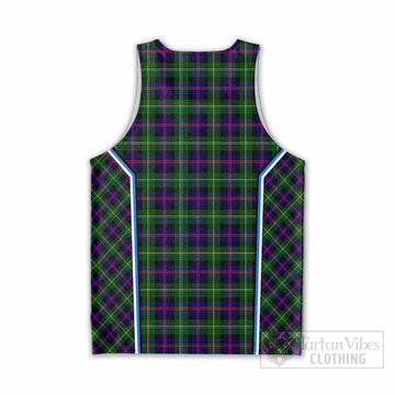 Malcolm Tartan Crest Men Tank Top Scotland Coat of Arm Flag Style