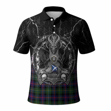 Malcolm Tartan Crest Polo Shirt Celtic Odin's Raven Legacy
