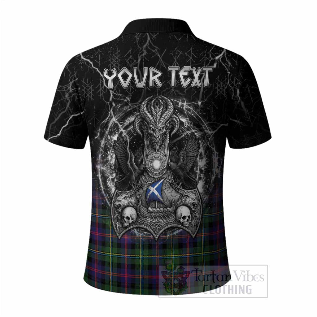 Malcolm Tartan Crest Polo Shirt Celtic Odin's Raven Legacy