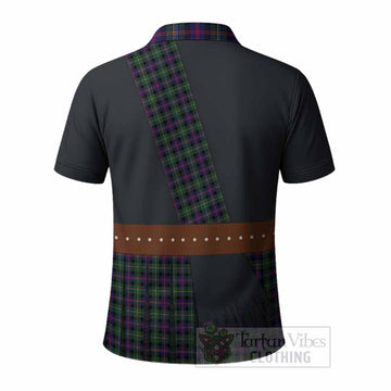 Malcolm Tartan Crest Polo Shirt Kilt Costume Style