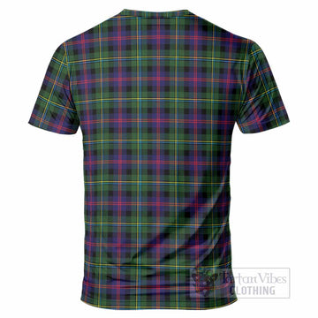 Malcolm Tartan Crest T-Shirt Ferocious Lion Style