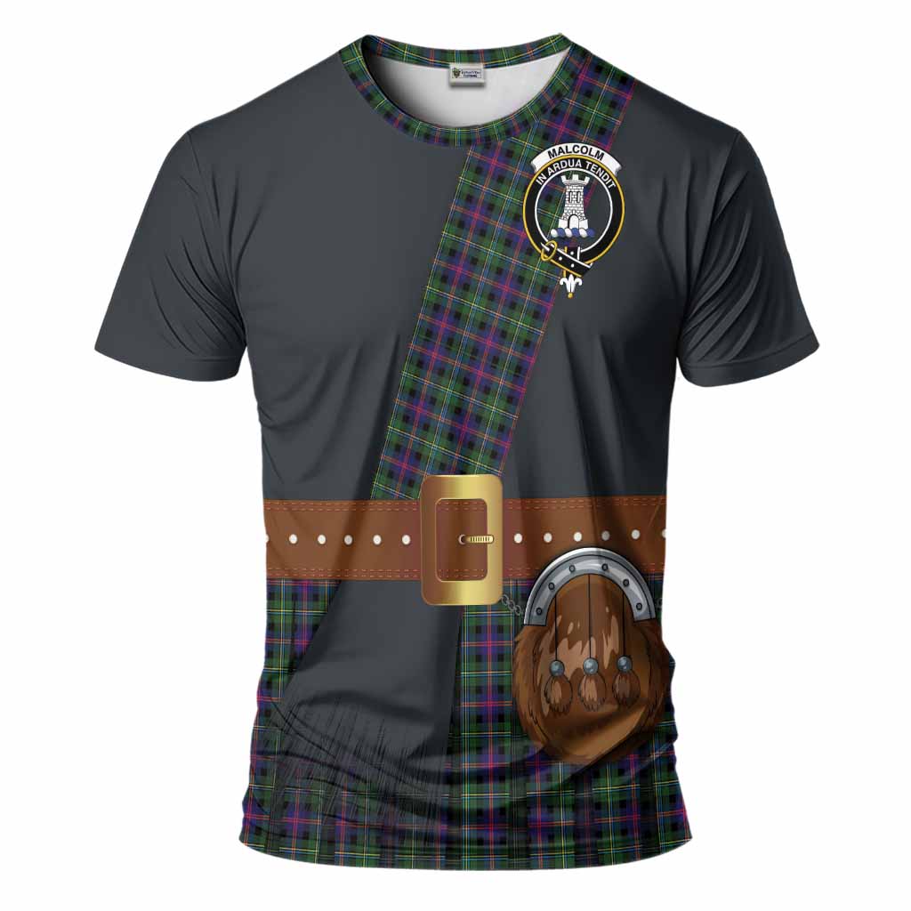Malcolm Tartan Crest T-Shirt Kilt Costume Style