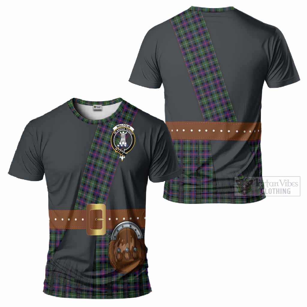 Malcolm Tartan Crest T-Shirt Kilt Costume Style